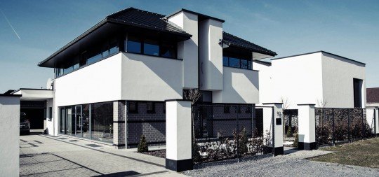 Stucwerk voor nieuwbouw Wetteren, Oost-Vlaanderen