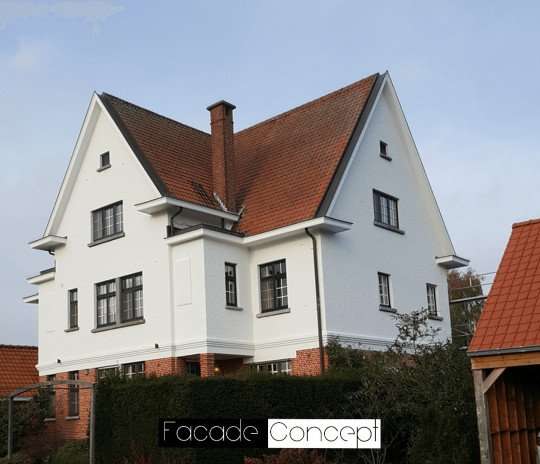 Gevelbekleding, Gevelwerken, Schilderwerken, Crepi, Gevelbekleding hout, Gevelbekleding steenstrips, Kaleien, Steenstrips, Gevelbepleistering, Crepi in Scherpenheuvel-Zichem