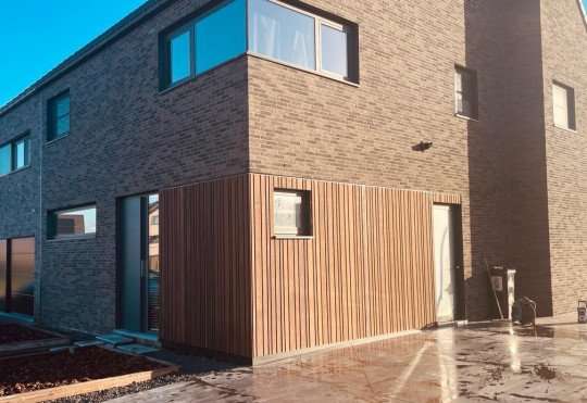 Gevel met trespa Poperinge, West-Vlaanderen