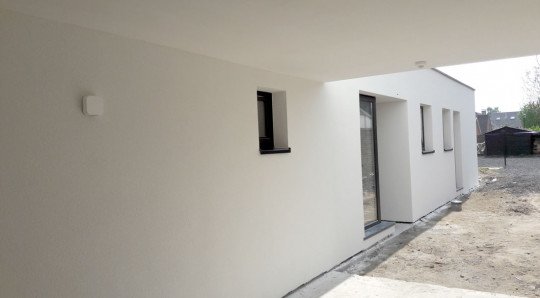 Glad pleisterwerk voor muren Beveren-Waas, Oost-Vlaanderen